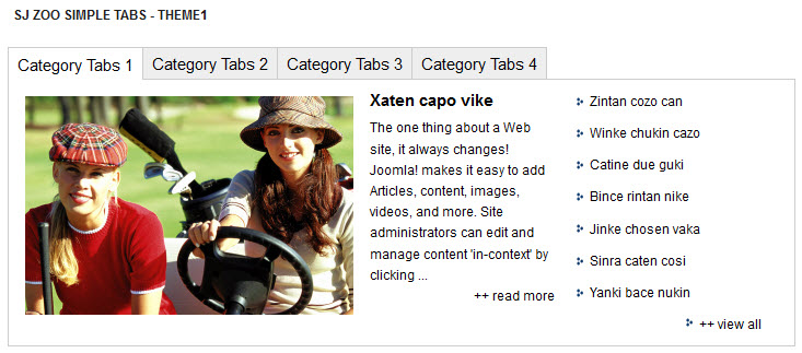 SJ Zoo Simple Tabs - Download Joomla! Module