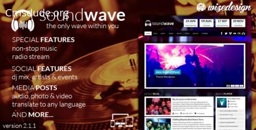 SoundWave v1.9 – The Music Vibe WordPress Theme Download Free