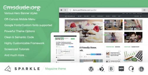 Sparkle – Outstanding Magazine theme for WordPress Download Free