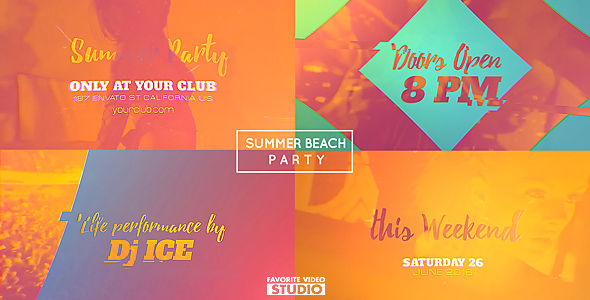 Summer Beach Party 2016 - Download Videohive 16422111