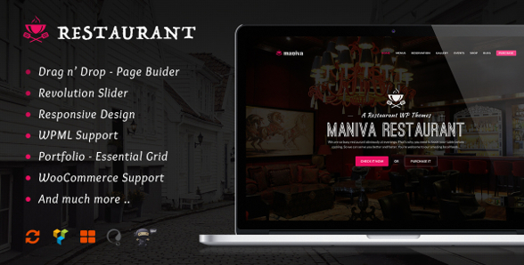 Templaza Restaurant - Download Bar, Restaurant WordPress Theme