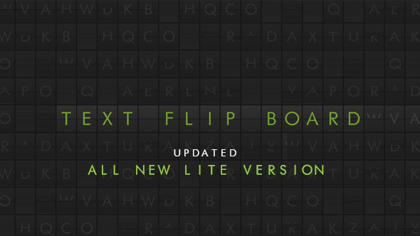 Text Flip Board - Download Videohive 7877354