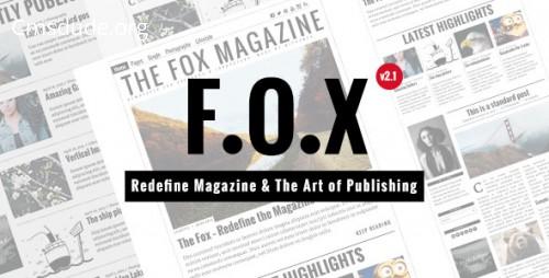 The Fox v2.1.2 – Contemporary Magazine Theme for Creators Download Free