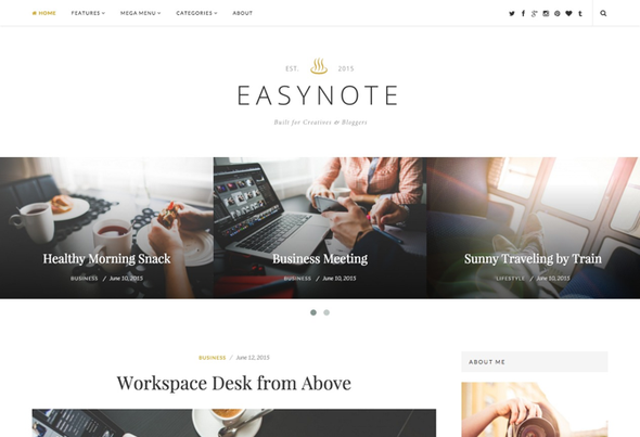 Theme-Junkie EasyNote - Download Blog WordPress Theme