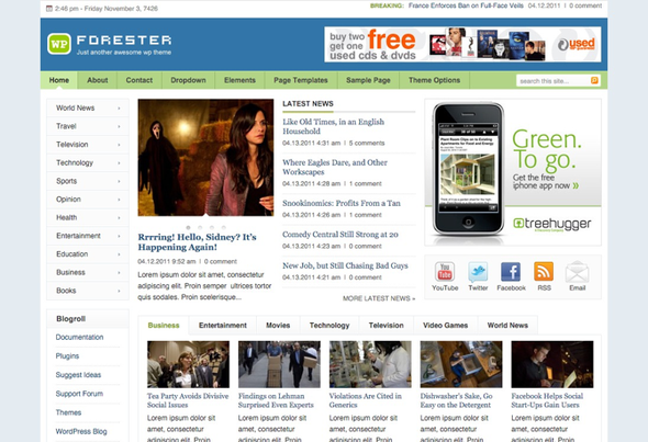 Theme-Junkie Forester - Download Magazine WordPress Theme