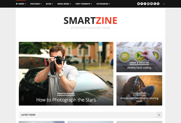 Theme-Junkie SmartZine - Download Magazine WordPress Theme