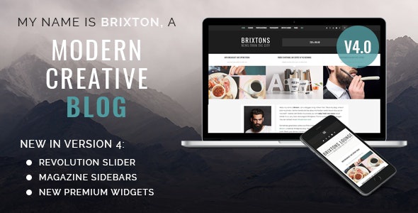 ThemeForest Brixton - Download A Responsive WordPress Blog Theme