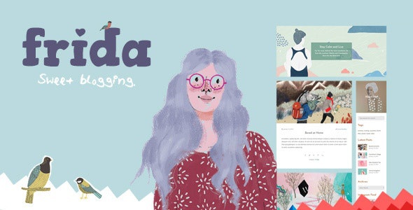 ThemeForest Frida - Download A Sweet & Classic Blog WordPress Theme