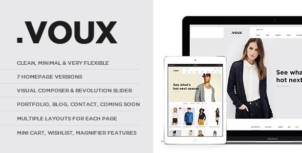 ThemeForest Voux - Download Fashion Shopping WooCommerce WordPress Theme