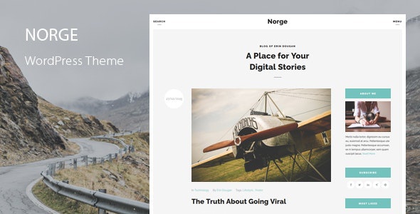 ThemeForest Norge - Download Responsive Blog WordPress Theme
