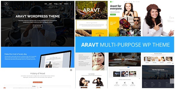 ThemeForest Aravt - Download Creative MultiPurpose WordPress Theme