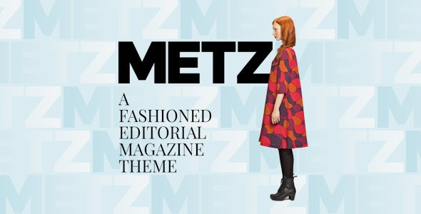 ThemeForest Metz - Download A Fashioned Editorial Magazine WordPress Theme