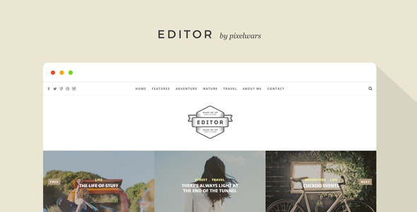 ThemeForest Editor - Download A WordPress Theme for Bloggers