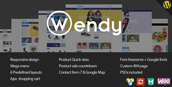 ThemeForest Wendy - Download Multi Store WooCommerce WordPress Theme