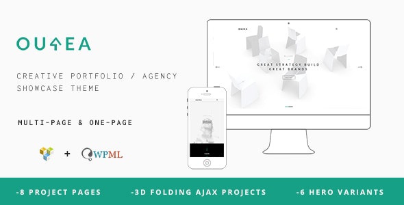 ThemeForest Ourea - Download Creative Portfolio / Agency WordPress Theme