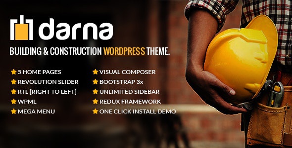 ThemeForest Darna - Download Building & Construction WordPress Theme