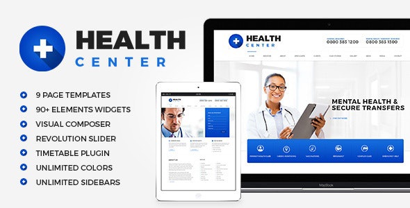 ThemeForest Health Center - Download Medical WordPress theme