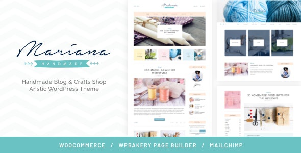 ThemeForest Melania - Download Handmade Blog & Crafts Shop Aristic WordPress Theme