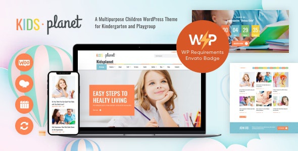 ThemeForest Kids Planet - Download A Multipurpose Children WordPress Theme for Kindergarten and Playgroup