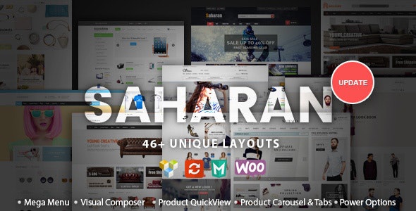 ThemeForest SAHARAN - Download Responsive WordPress Theme
