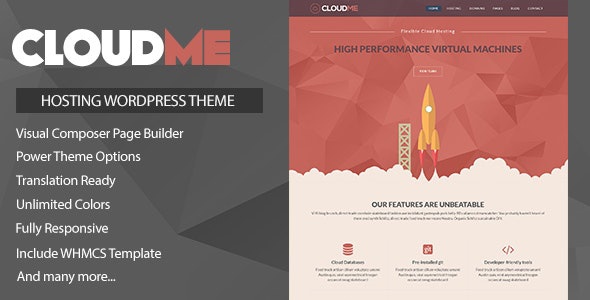 ThemeForest Cloudme Host - Download WordPress Hosting Theme