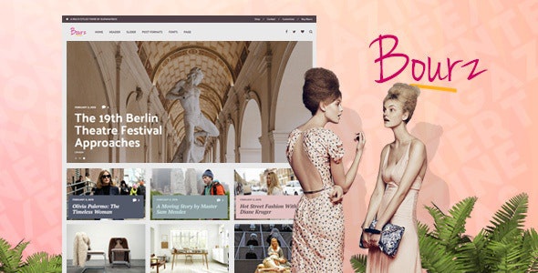 ThemeForest Bourz - Download Life, Entertainment & Fashion Blog WordPress Theme