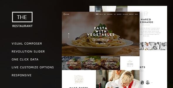 ThemeForest The Restaurant - Download Restauranteur and Catering One Page WordPress Theme