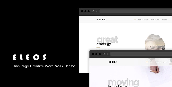 ThemeForest Eleos - Download One-Page Creative WordPress Theme