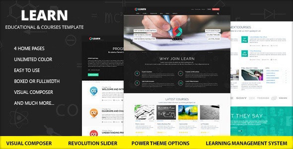 ThemeForest Learn - Download Education, eLearning WordPress Theme