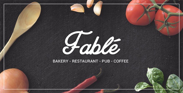 ThemeForest Fable - Download Restaurant Bakery Cafe Pub WordPress Theme