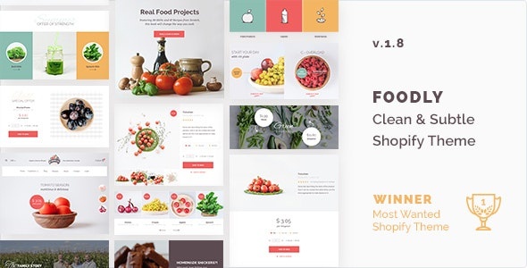ThemeForest Foodly - Download One-Stop Food Shopify Theme