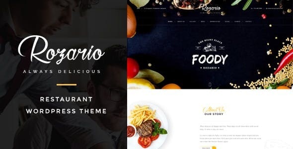 ThemeForest Rozario - Download Restaurant & Food WordPress Theme