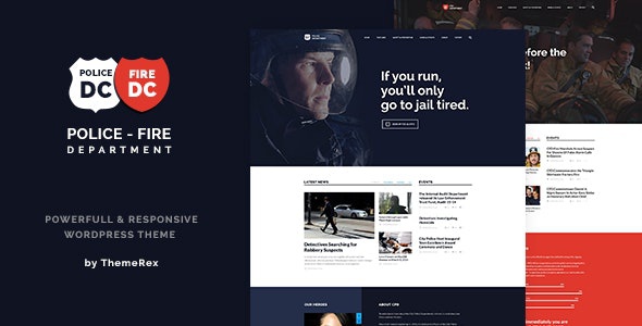ThemeForest Police & Fire Department - Download Security Business WordPress Theme