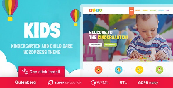 ThemeForest Kids - Download Day Care & Kindergarten WordPress Theme for Children