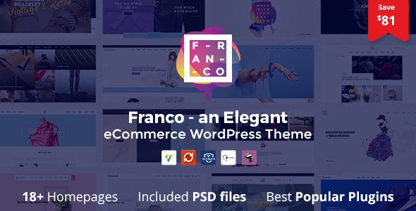 ThemeForest Franco - Download Elegant WooCommerce WordPress Theme