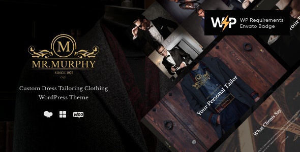 ThemeForest Mr. Murphy - Download Custom Dress Tailoring Clothing WordPress Theme