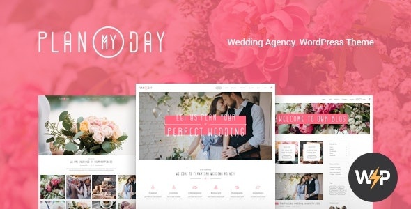 ThemeForest Plan My Day - Download Wedding / Event Planning Agency WordPress Theme