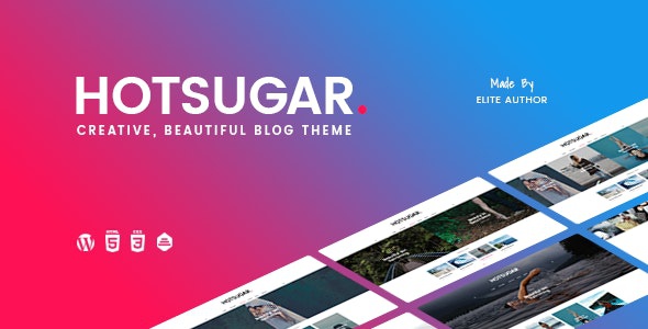 ThemeForest HotSugar - Download Responsive WordPress Blog Theme
