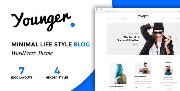 ThemeForest Younger Blogger - Download Personal Blog WordPress Theme