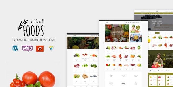 ThemeForest Vegan Food - Download Organic Store Responsive WooCommerce WordPress Theme