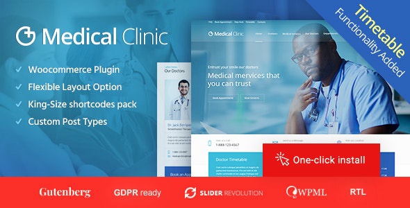 ThemeForest Medical Clinic - Download Doctor and Hospital Health WordPress Theme