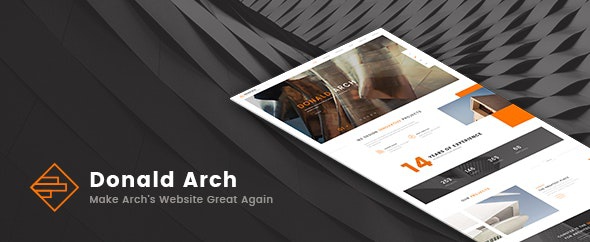 ThemeForest Donald Arch - Download Creative Architecture WordPress Theme