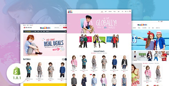 ThemeForest HappyChild - Download Multi Store Responsive Shopify Theme