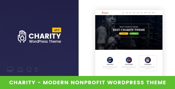 ThemeForest Charity - Download Nonprofit WordPress Theme