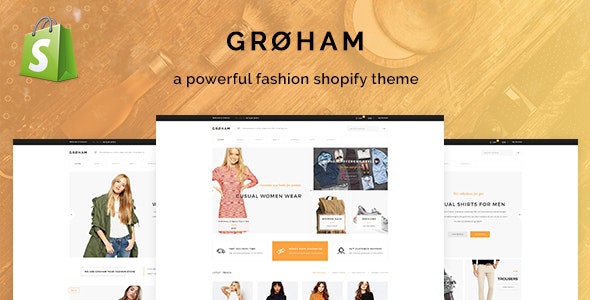 ThemeForest Groham - Download Fashion eCommerce Shopify Theme