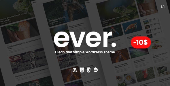 ThemeForest Ever - Download Clean and Simple WordPress Theme