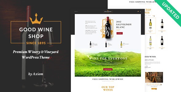 ThemeForest Good Wine - Download Vineyard & Winery Shop WordPress Theme
