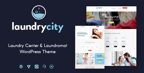 ThemeForest Laundry City - Download Dry Cleaning Services WordPress Theme