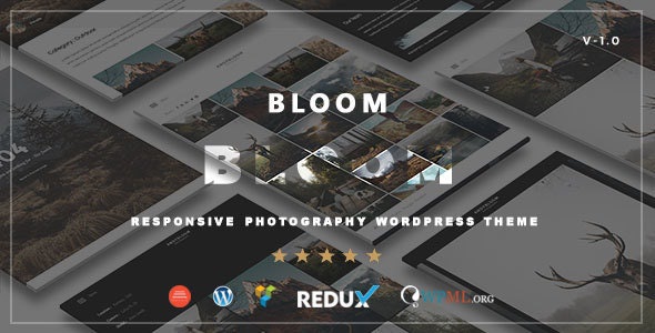 ThemeForest Bloom - Download Responsive Photography / Portfolio WordPress Theme