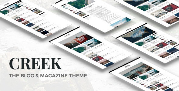 ThemeForest Creek - Download Classic Elegant Magazine WordPress Theme